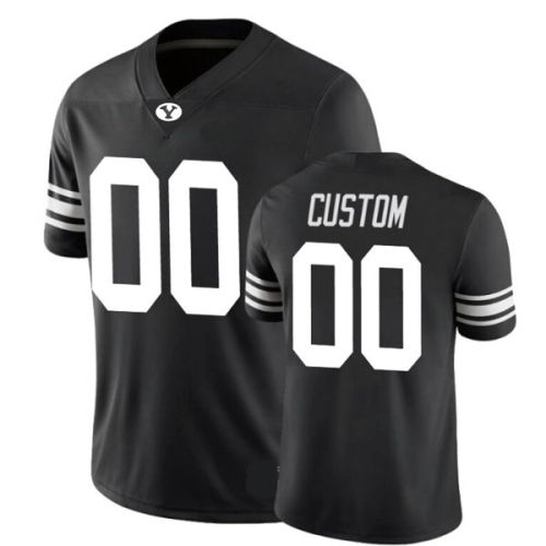 BYU Cougars Black NCAA College Football Jersey 