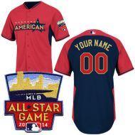 American League Authentic Personalized 2014 All-Star BP Jersey