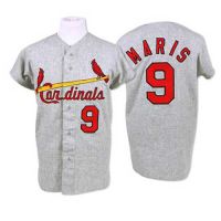 St. Louis Cardinals Legends Classic Road Gray Jersey #9 Roger Maris