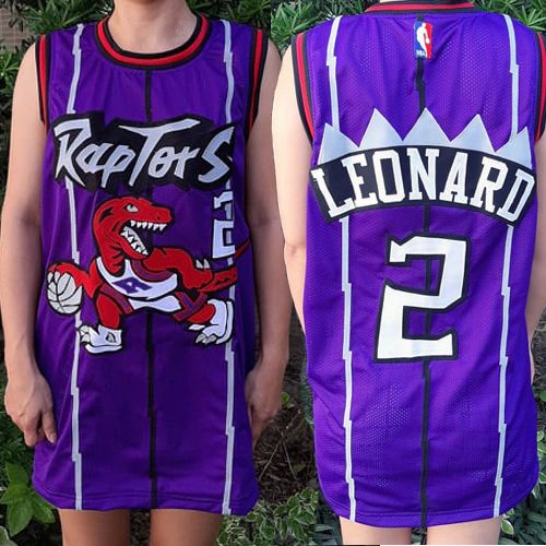 Toronto Raptors Custom Authentic Style Throwback Purple Jersey