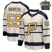 Pittsburgh Penguins  2023 Winter Classic Mens White Black Jersey Custom or Blank 