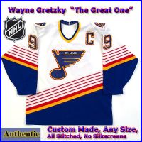 Wayne Gretzky 99 St Louis Blues Authentic Style White Hockey Jersey