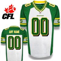 CFL Custom Edmonton Eskimos Premier TC White Football Jersey