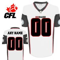 CFL Custom Ottawa Redblacks Premier TC White Football Jersey