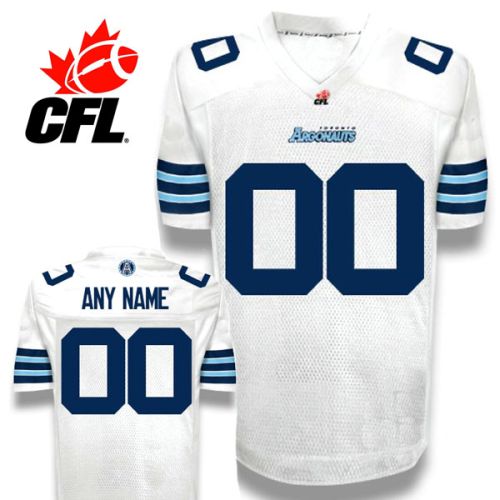 CFL Custom Toronto Argonauts Premier TC White Football Jersey