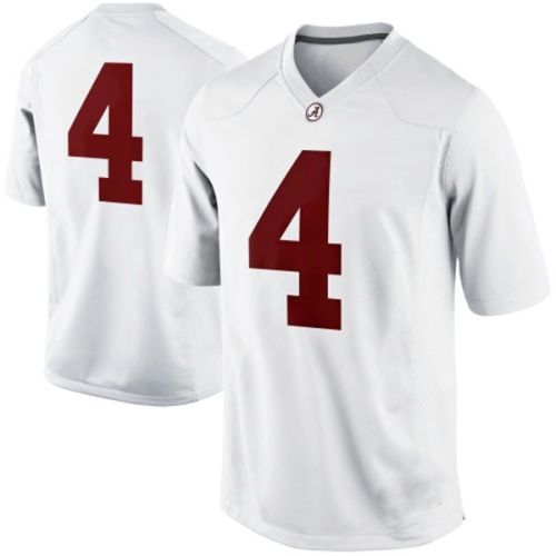 Alabama Crimson Tide White College Football Jersey 