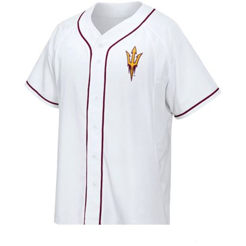 Arizona State Sun Devils White NCAA College Baseball Jersey 