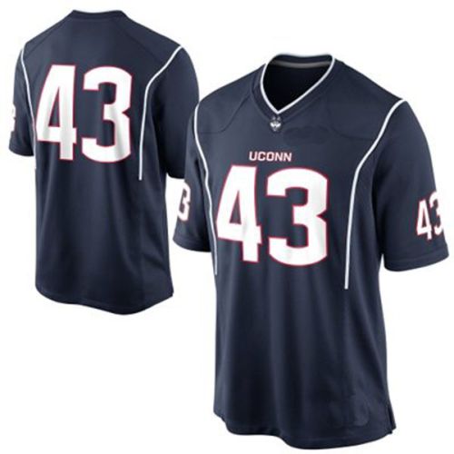 Connecticut Huskies Blue NCAA College Football Jersey 