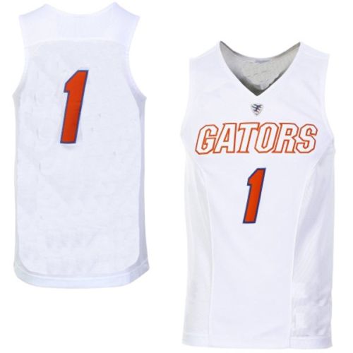 Florida Gators NCAA College White Basketball Jersey 