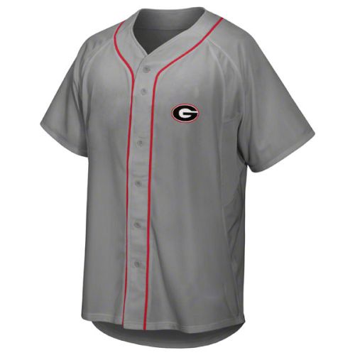 Georgia Bulldogs Gray NCAA College Baseball Jersey 