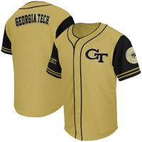 Georgia Tech Yellow Jackets Gold NCAA College Baseball Jersey 