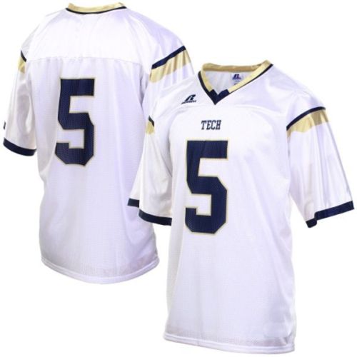 Georgia Tech Yellow Jackets White NCAA College Football Jersey 