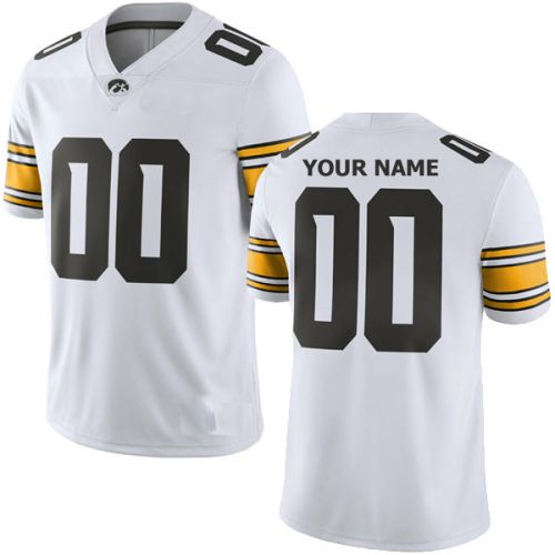 University of Iowa Hawkeyes White NCAA College Football Jersey 