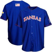 Kansas Jayhawks Blue NCAA College Baseball Jersey 