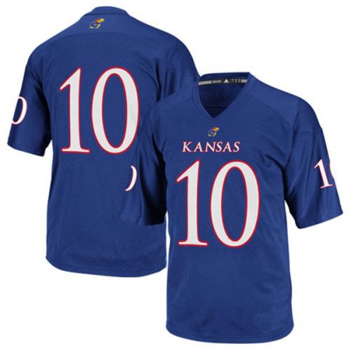 Kansas Jayhawks Blue NCAA College Football Jersey 