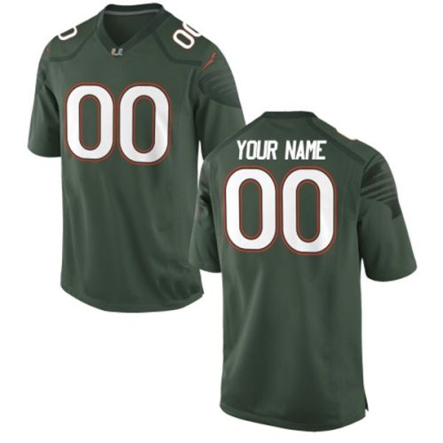 Miami Hurricanes Green NCAA College Football Jersey 