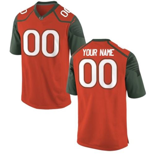 Miami Hurricanes Orange NCAA College Football Jersey 