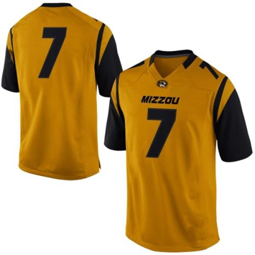 Missouri Tigers Gold NCAA College Football Jersey 