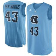 North Carolina Tar Heels NCAA College Blue Basketball Jersey 
