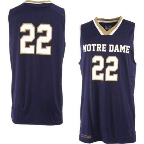 Notre Dame Fighting Irish NCAA College Navy Blue Basketball Jersey 