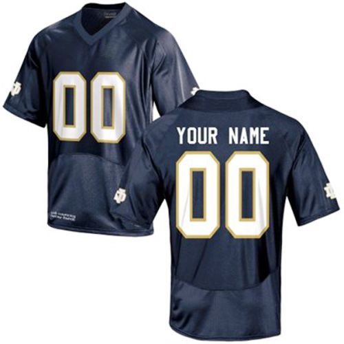 Notre Dame Fighting Irish Navy Blue NCAA College Football Jersey 