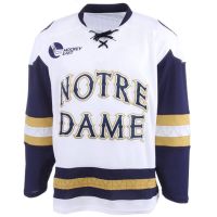 Notre Dame Fighting  NCAA College White Hockey Jersey 