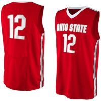 Ohio State Buckeyes NCAA College Red Basketball Jersey 