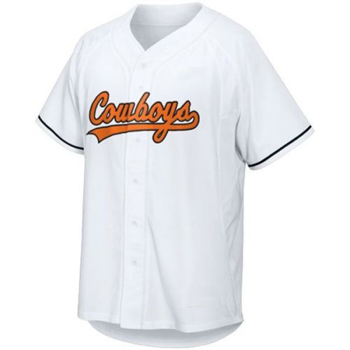 Oklahoma State Cowboys  White NCAA College Baseball Jersey 