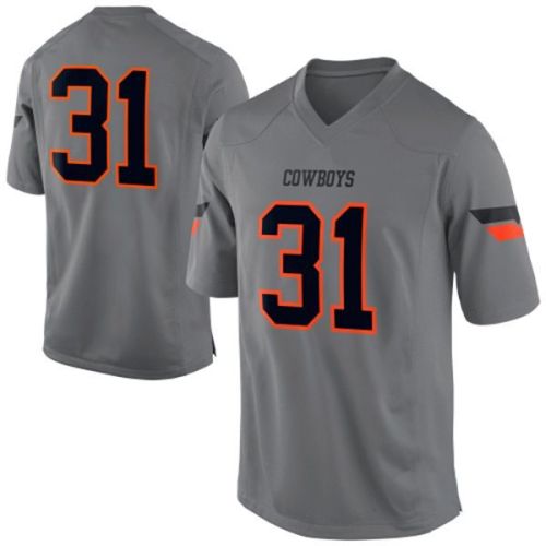 Oklahoma State Cowboys Gray  NCAA College Football Jersey 