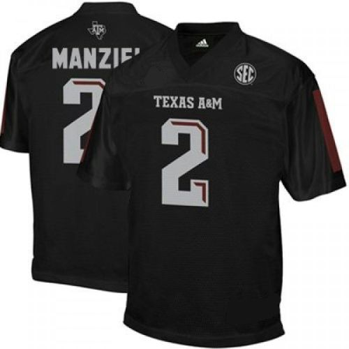 Texas A & M  Aggies Black NCAA College Football Jersey 