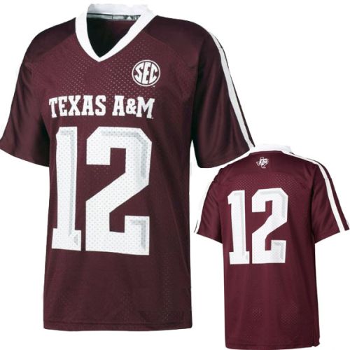 Texas A & M  Aggies Maroon NCAA College Football Jersey 