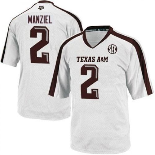 Texas A & M  Aggies White NCAA College Football Jersey 