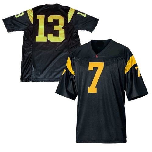 USC Trojans Black NCAA College Football Jersey 