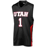 Utah Utes NCAA College Black Basketball Jersey 