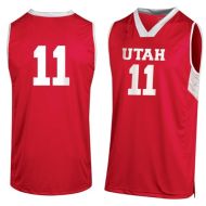 Utah Utes NCAA College Red Basketball Jersey 