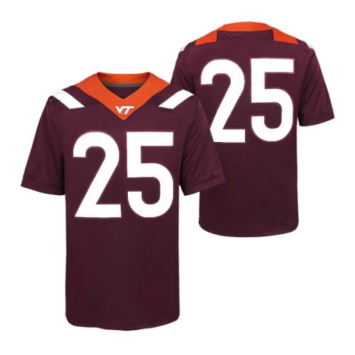 Virginia Tech Hokies Maroon NCAA College T22 Football Jersey 