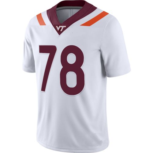 Virginia Tech Hokies White  NCAA College T22 Football Jersey 