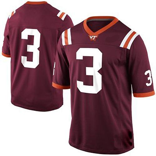 Virginia Tech Hokies Maroon NCAA College Football Jersey 