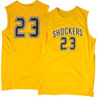 Wichita State Shockers NCAA College Gold Basketball Jersey 