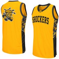 Wichita State Shockers NCAA College Gold Style 2 Basketball Jersey 