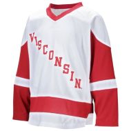 Wisconsin Badgers  NCAA College White Hockey Jersey 