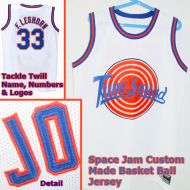 LEGHORN 33 Space Jam Tune Squad White Movie Jersey