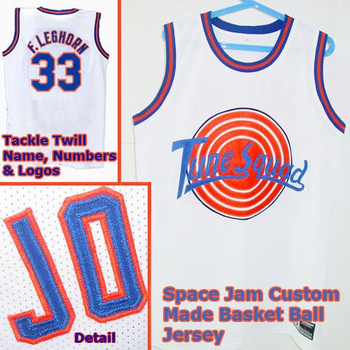 LEGHORN 33 Space Jam Tune Squad White Movie Jersey