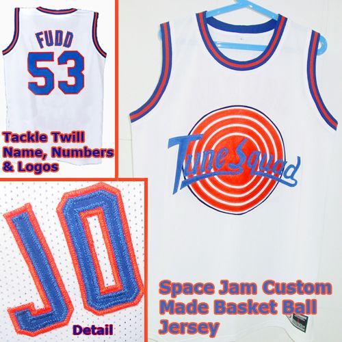 ELMER FUDD 53 Space Jam Tune Squad White Movie Jersey