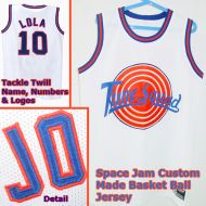 LOLA BUNNY 10 Space Jam Tune Squad White Movie Jersey