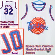 Shaq O'Neal 32 Space Jam Tune Squad White Movie Jersey