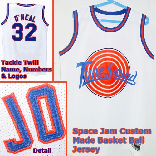 Shaq O'Neal 32 Space Jam Tune Squad White Movie Jersey