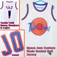 TAZ ! Space Jam Tune Squad White Movie Jersey