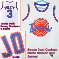 TWEETY Bird 3 Space Jam Tune Squad White Movie Jersey 