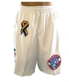 Boston 617 B Strong White Patriots Day Marathon Tribute Basketball Runners Shorts